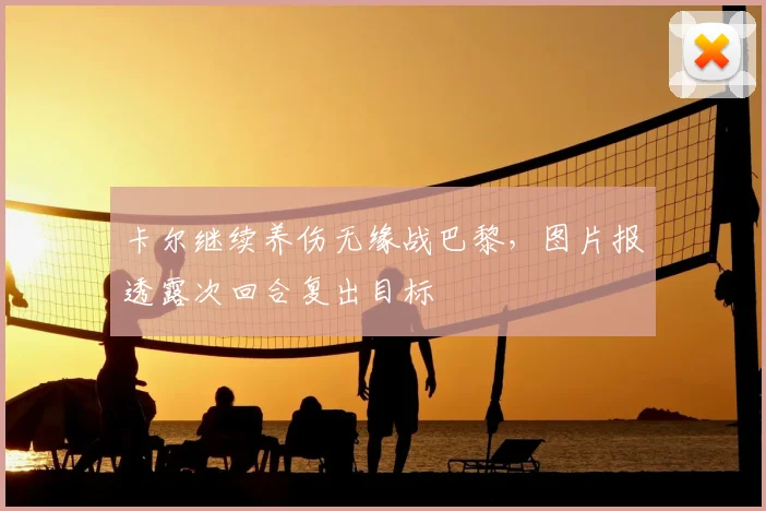 卡尔继续养伤无缘战巴黎,图片报透露次回合复出目标